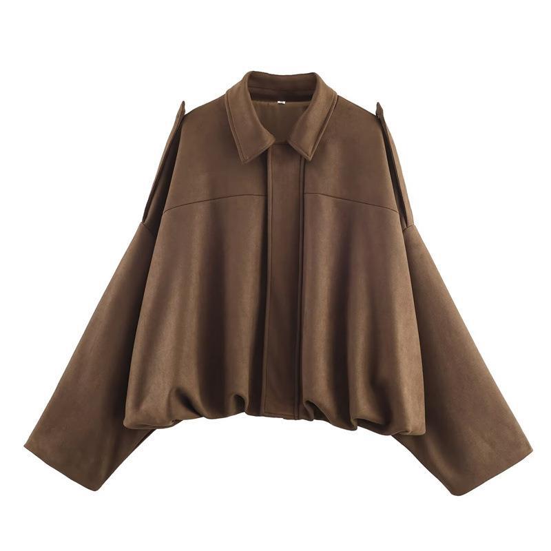 Damen Freizeitjacke im modischen Oversized-Design mit praktischen Taschen EB