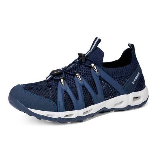 Damen Atmungsaktive Outdoor-Sneaker mit elastischem Schnellschnürsystem EB