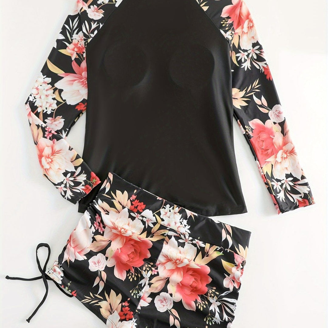 Damen Rashguard und Badeshorts Set EB