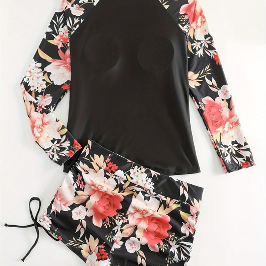 Damen Rashguard und Badeshorts Set EB