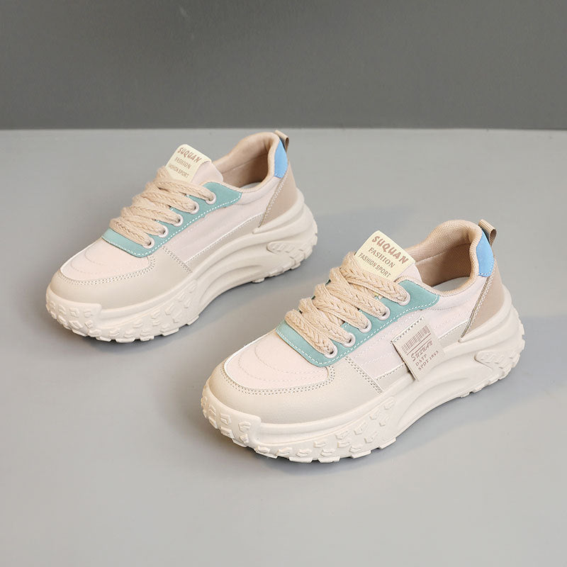 Damen Sportliche Sneakers mit doppeltem Dämpfungssystem und atmungsaktiver Oberflächenstruktur EB