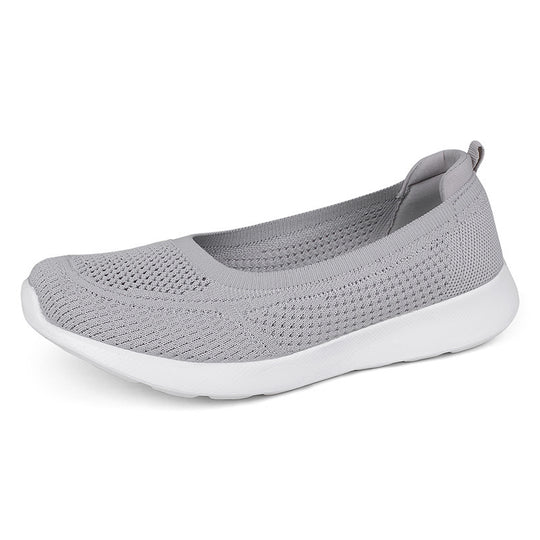 Damen Flexible Slip-On Sneakers mit atmungsaktiver Mesh-Oberfläche EB
