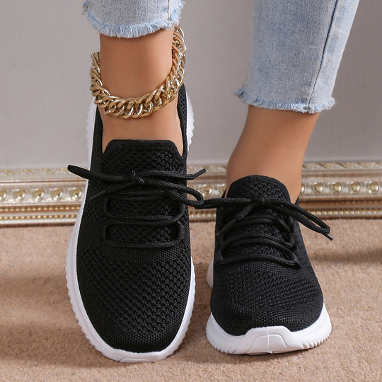 Damen Atmungsaktive Sport-Sneaker mit elastischem Mesh-Obermaterial EB