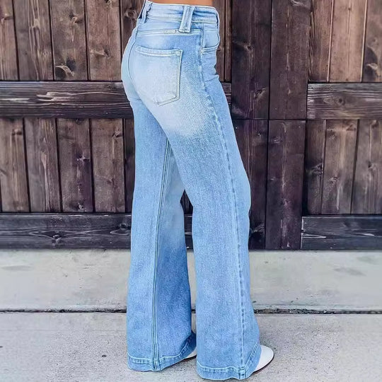 Damen weite Jeanshose EB