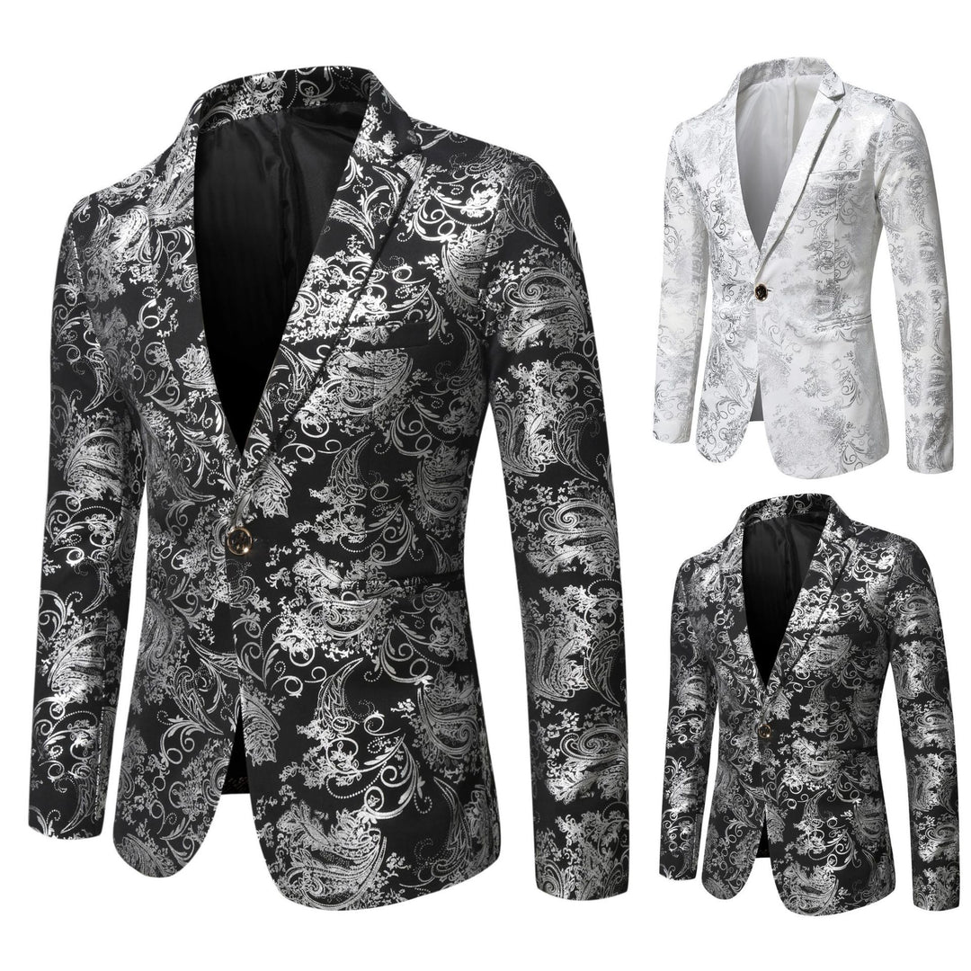 Damen eleganter Blazer mit floralem 3D-Design EB