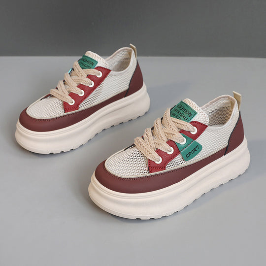 Damen Sportliche Chunky Sneakers mit atmungsaktivem Obermaterial und dämpfender Sohle EB