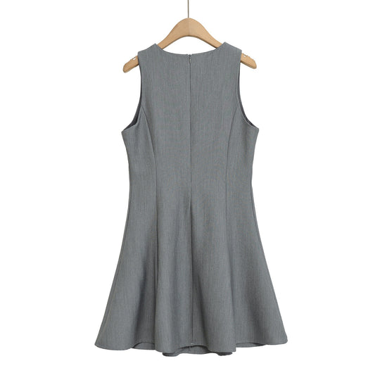 Damen Besprechungs-Kleid mit eleganter Schleifenverzierung und fließendem Schnitt EB