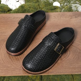 Damen Komfortable Clogs mit trendiger Schnallenapplikation EB