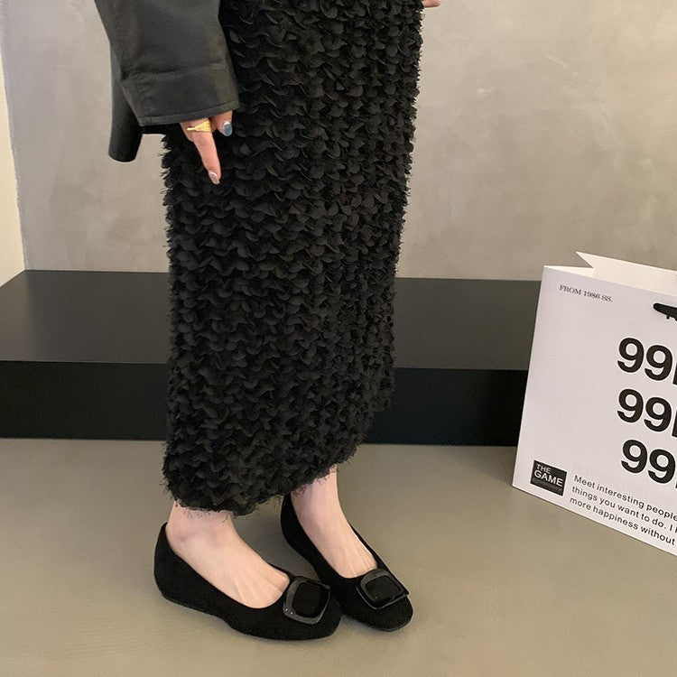 Damen elegante Ballerinas mit modischem Schleifenakzent und komfortabler Innensohle EB