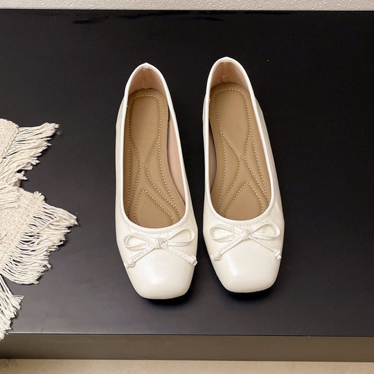 Damen Ballerinas mit zartem Schleifenakzent und gepolsterter Innensohle EB