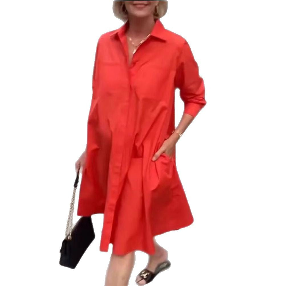 Damen Hemdblusenkleid Heidi-Mode