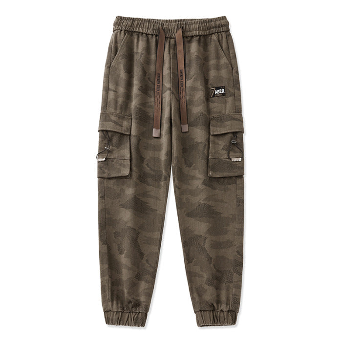 Herren Cargohose mit funktionalen Reißverschlusstaschen und elastischem Bund EB
