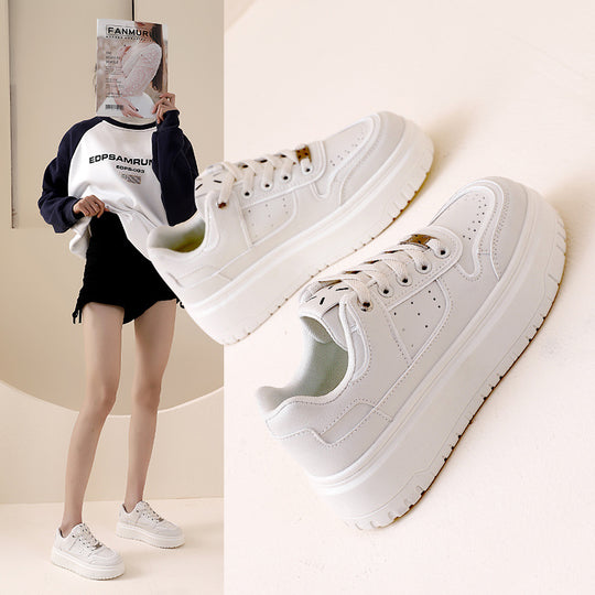 Damen modische Sneakers mit hohem Plateau und atmungsaktivem Design EB