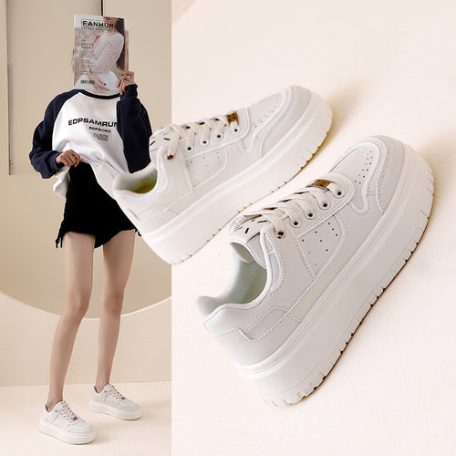 Damen modische Sneakers mit hohem Plateau und atmungsaktivem Design EB