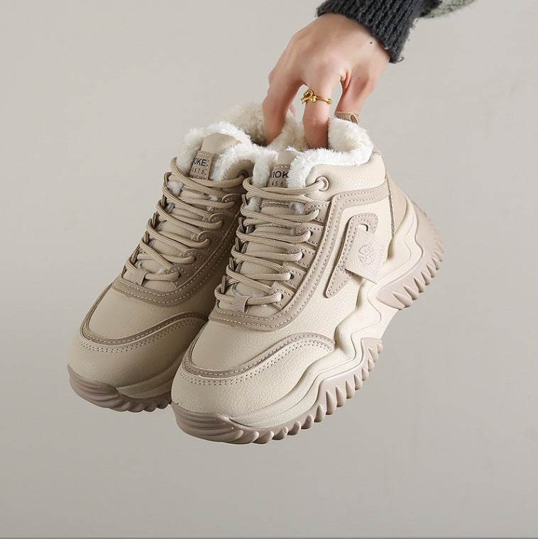 Damen Warmgefütterte Sneaker mit rutschfester Sohle EB