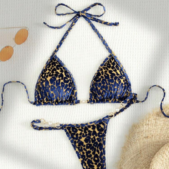 Damen Triangel-Bikini mit dekorativen Akzenten und raffiniertem Schnitt EB
