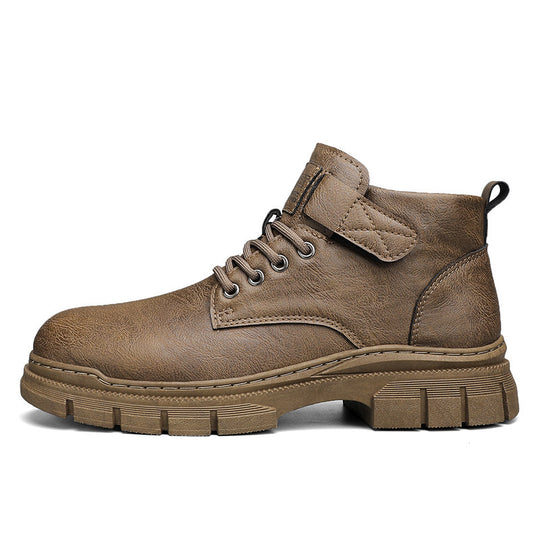 Herren robuste Schnürstiefel mit verstellbarem Riemen EB