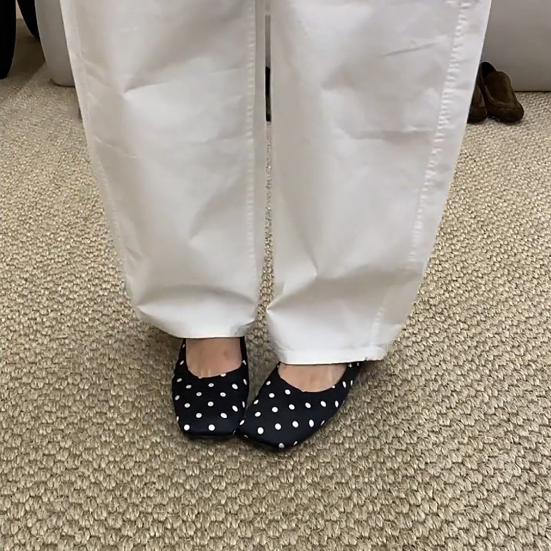 Damen Ballerinas mit glanzvoller Oberfläche und bequemer Innensohle EB