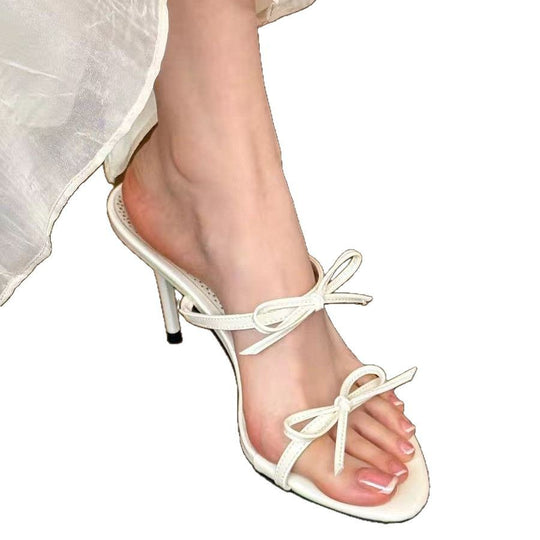 Damen Elegante Slingback-Sandalen mit modischem Schleifen-Detail EB