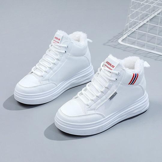 Damen Hohe Winter Sneakers mit dämpfendem Innenfutter EB