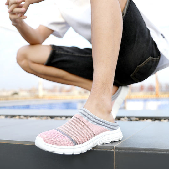 Damen Freizeit-Sneaker mit flexiblem Strick-Obermaterial und rutschfester Sohle EB