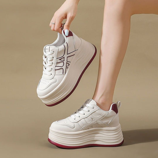 Damen modische Plateau-Sneaker mit einem komfortablen und atmungsaktiven Design EB