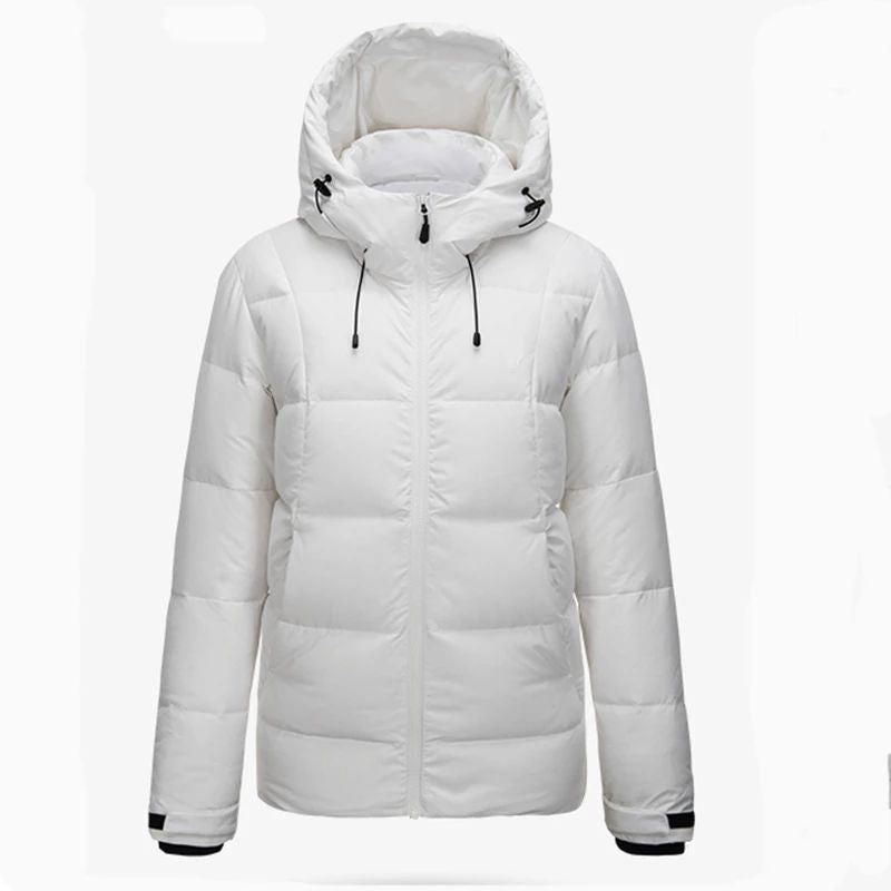 Damen Steppjacke mit abnehmbarem Kunstfellkragen und praktischen Taschen EB