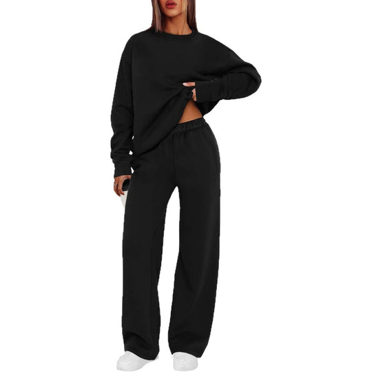 Damen nan lässiges Sweatshirt und weite Jogginghose Set EB