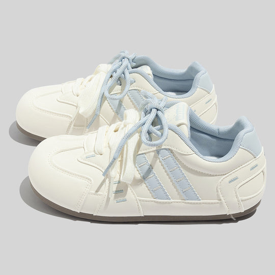 Damen Sportliche Retro Sneakers mit floralem Muster und bequemer Dämpfung EB