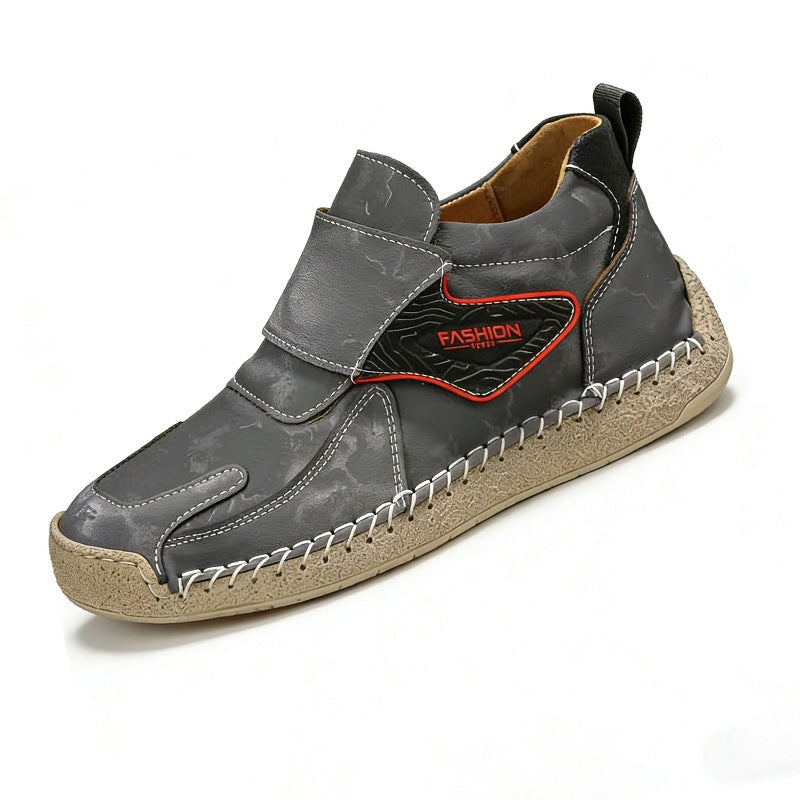 Herren Bequeme und modische Freizeitschuhe mit Klettverschluss EB