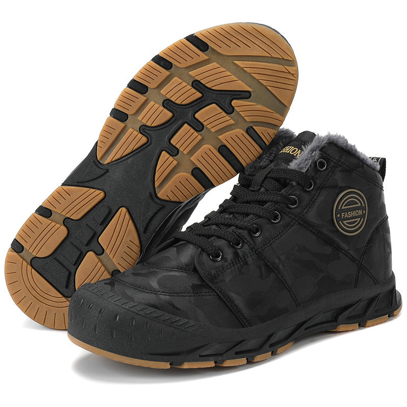 Damen Modische Winterstiefel mit warmem Innenfutter und rutschfester Sohle EB