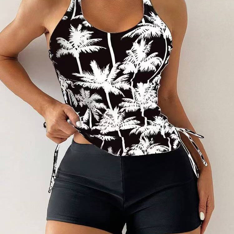 Damen Tankini-Set mit floralem Design und verstellbaren Trägern EB