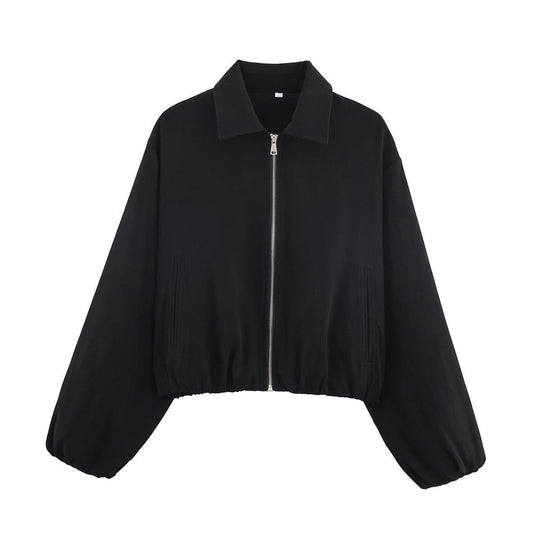 Damen Übergangsjacke mit lässigem Schnitt und elastischen Bündchen EB