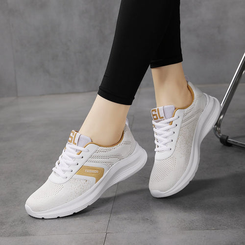 Damen Sneaker mit atmungsaktivem Obermaterial und rutschfester Sohle EB