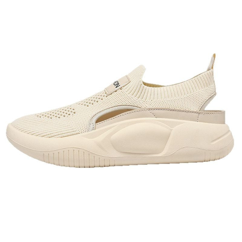 Damen Bequeme Slip-On Sneakers mit atmungsaktiver Mesh-Oberfläche und flexibler Sohle EB