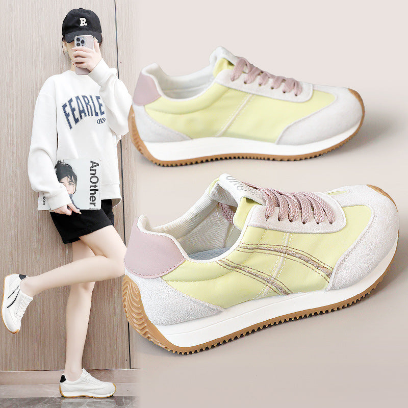 Damen modische Sneakers mit flexibler Laufsohle und stylishem Obermaterial EB