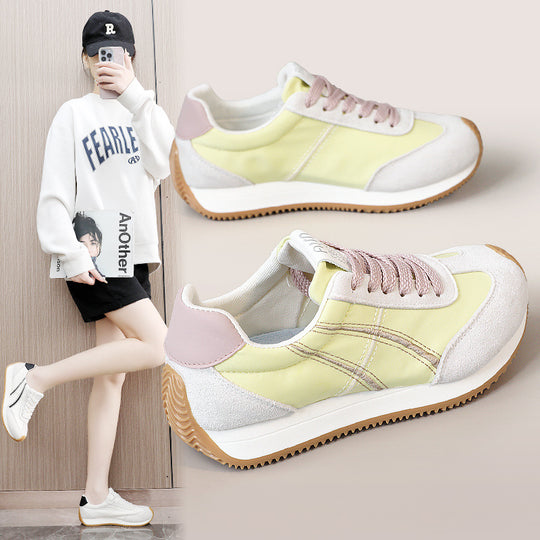Damen modische Sneakers mit flexibler Laufsohle und stylishem Obermaterial EB