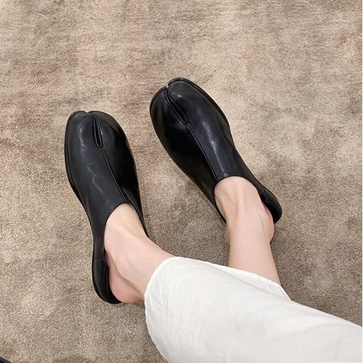 Damen Bequeme Lederpantoletten EB