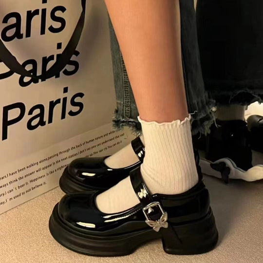 Damen Elegante Ballerinas mit modischer Schnalle EB