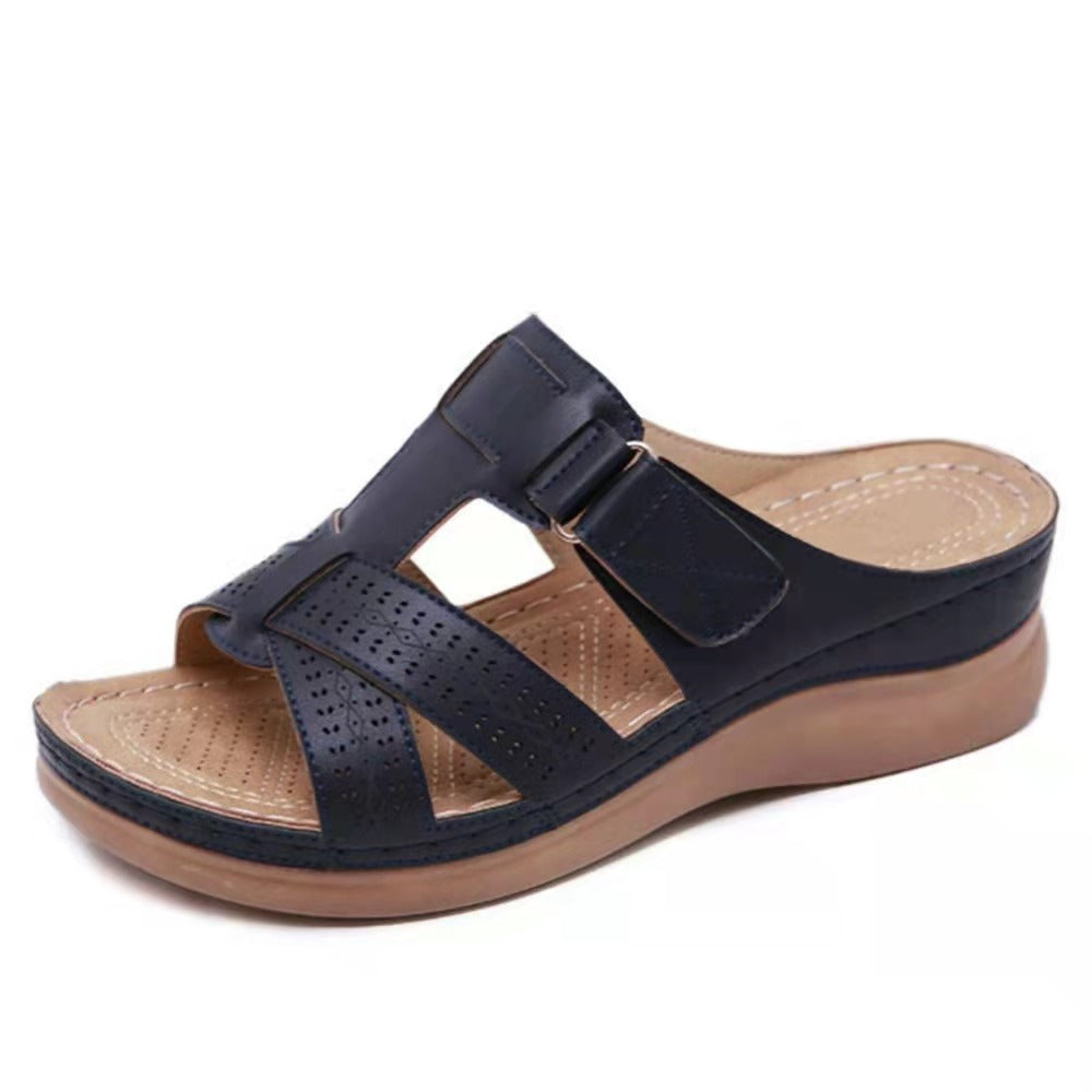 Damen Komfortable Fußbett-Sandalen mit verstellbarem Riemen EB