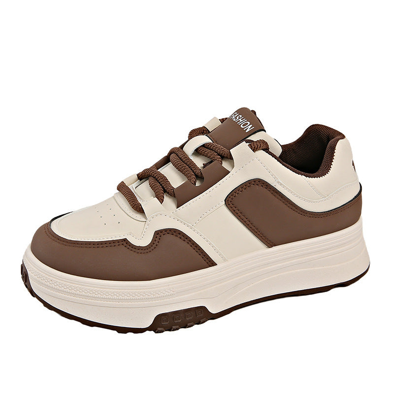 Damen Komfortable Sneakers mit erhöhter Sohle und sportlichem Design EB