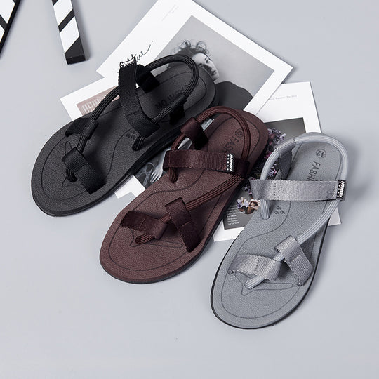 Damen Bequeme Outdoor-Sandalen mit verstellbaren Riemen und rutschfester Sohle EB