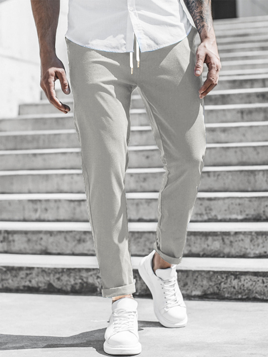 EB Herren Freizeithose mit Kordelzug und Seitentaschen