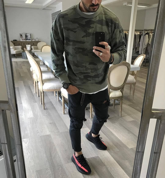 Herren kuscheliger Kapuzenpullover aus hochwertigen Materialien EB