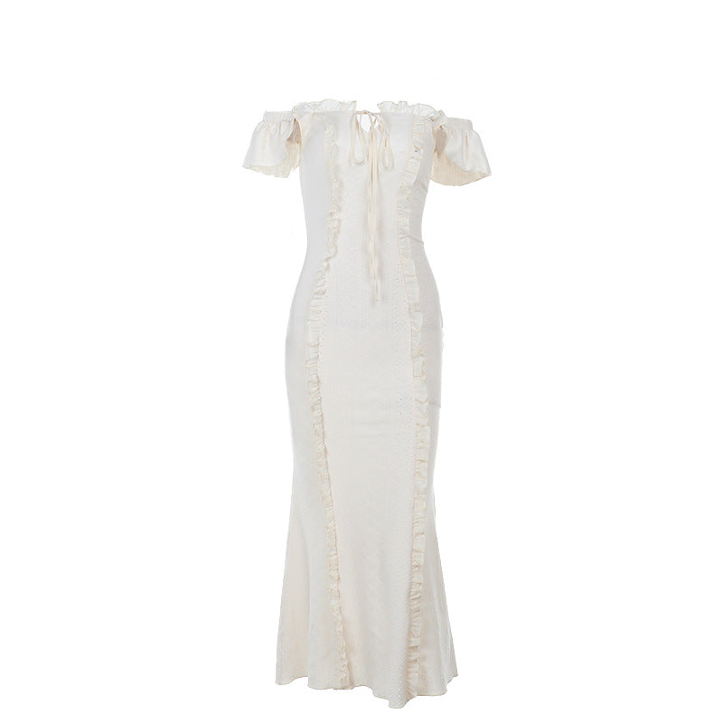 Damen Sommerliches Maxikleid mit Rüschendetails EB