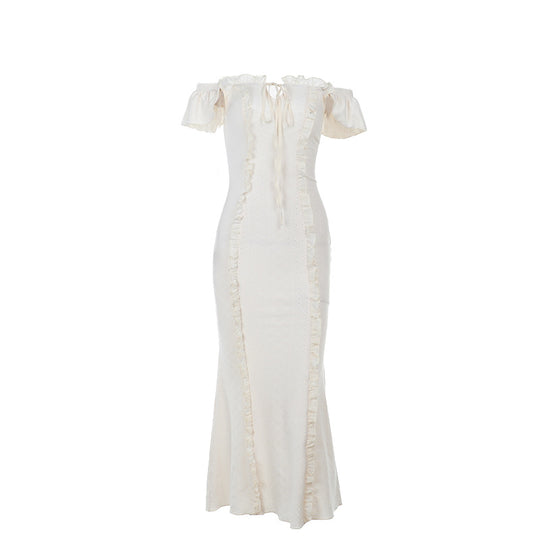 Damen Sommerliches Maxikleid mit Rüschendetails EB