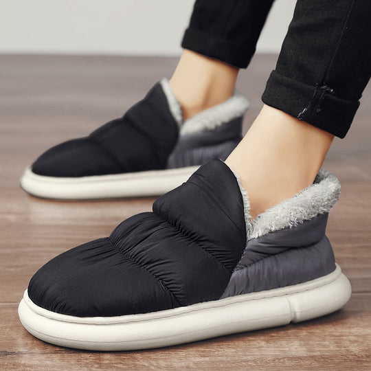Damen Warmgefütterte Slipper mit rutschfester Sohle EB