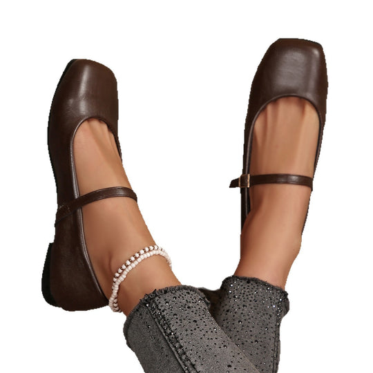 Damen Ballerinas mit elegantem Riemchen und komfortabler Sohle EB