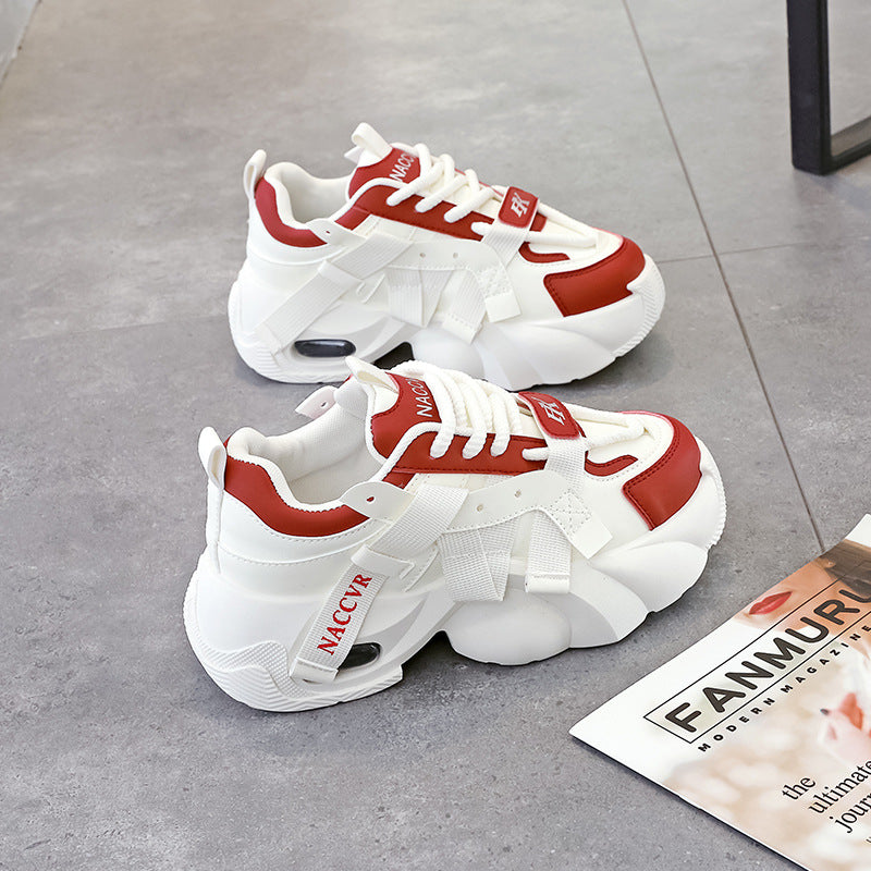 Damen Chunky Sneaker mit innovativem Design und gepolsterter Sohle EB