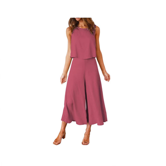 Damen luftiger Jumpsuit mit lässigem Schnitt und praktischen Taschen EB
